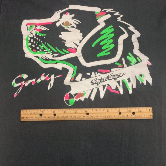 Troy Lee Design Dog T-Shirt 1990's - Picture 6 of 6